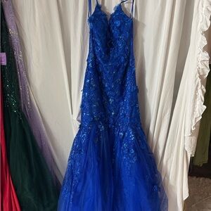 Stunning Blue Sequin Gown